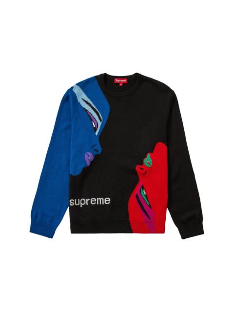 Supreme Supreme American Psycho Sweater Green | REVERSIBLE