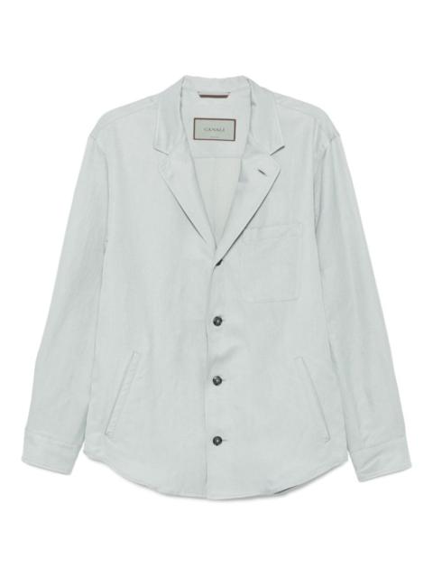 Canali patch-pocket shirt jacket