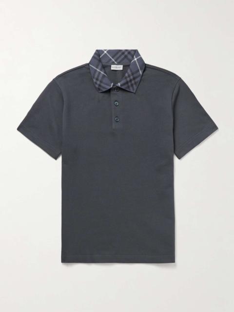 Burberry Slim-Fit Cotton-Piqué Polo Shirt