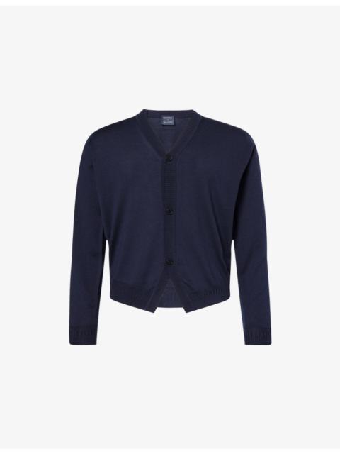 JOHN SMEDLEY John Smedley X Bill Nighy V-Neck Merino Wool Cardigan