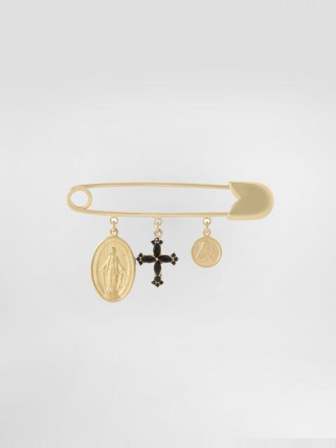 Dolce & Gabbana Safety brooch with cross and medals