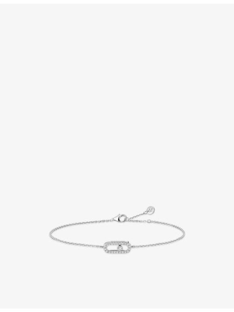 MESSIKA Move Uno Pave Mini 18ct Gold And 0.09ct Diamond Bracelet