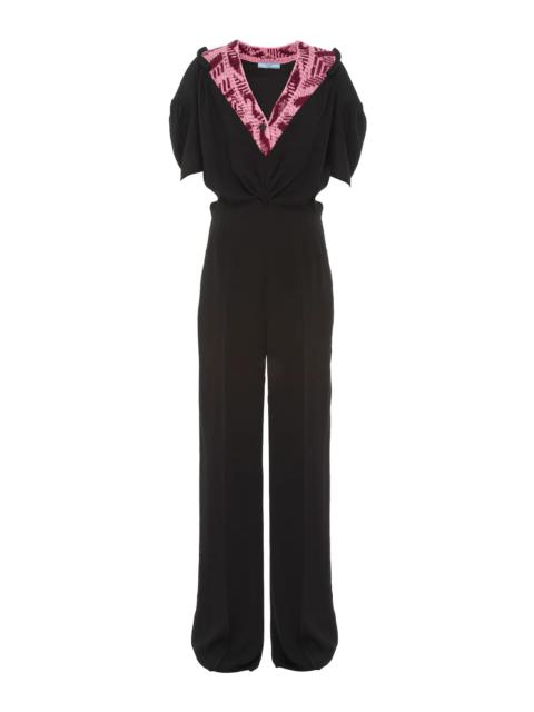 Prada Sablé jumpsuit with jacquard detail