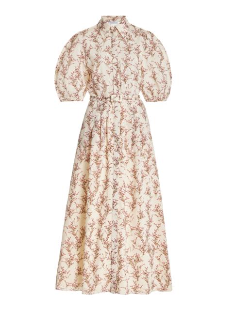 GABRIELA HEARST Maude Dress in Ivory Multi Wool