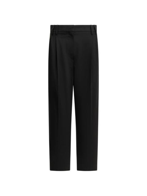 Brunello Cucinelli Tropical Luxury wool slouchy trousers with Monili