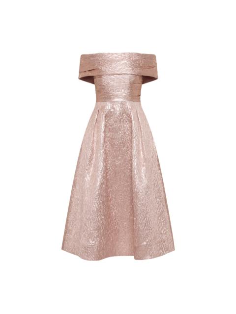 REBECCA VALLANCE Opaline Off The Shoulder Midi Dress