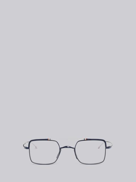 Thom Browne TB909 - Black Iron Square Aviator Glasses
