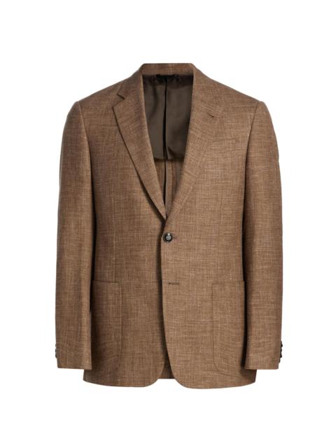 GIORGIO ARMANI Men's Woven Sports Jacket - Tan