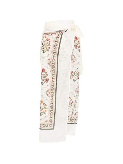 Agua by Agua Bendita Lavanda Andes floral-print pareo