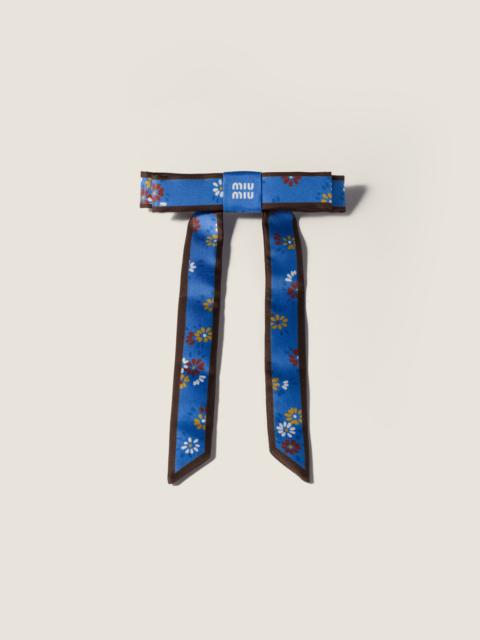 Miu Miu Twill hair clip