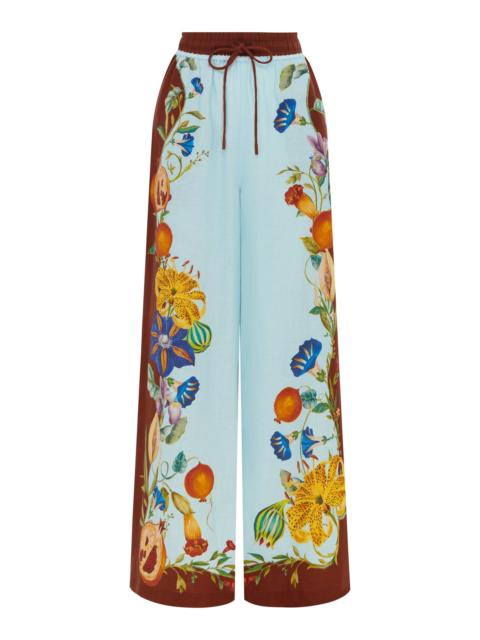 ALÉMAIS Dahlia Floral Linen Pant