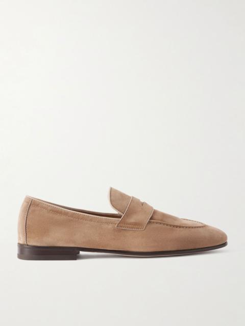 Brunello Cucinelli Suede Loafers Beige