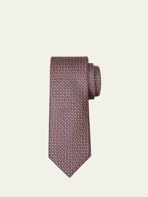 Men's Multicolor Silk Jacquard Tie