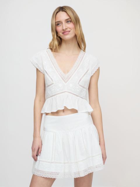 Hill House Home The Lela Skirt - White Crisp Voile