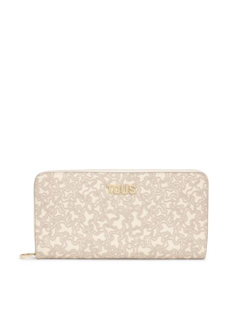 TOUS Beige Wallet Kaos Mini Lines