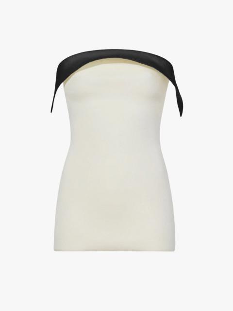 Proenza Schouler Textured Viscose Strapless Knit Top