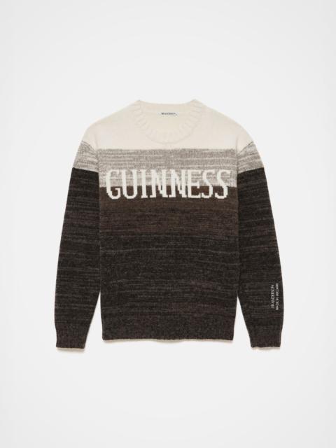 JW Anderson Unisex JW ANDERSON X GUINNESS SURGING GRADIENT JUMPER IN BROWN