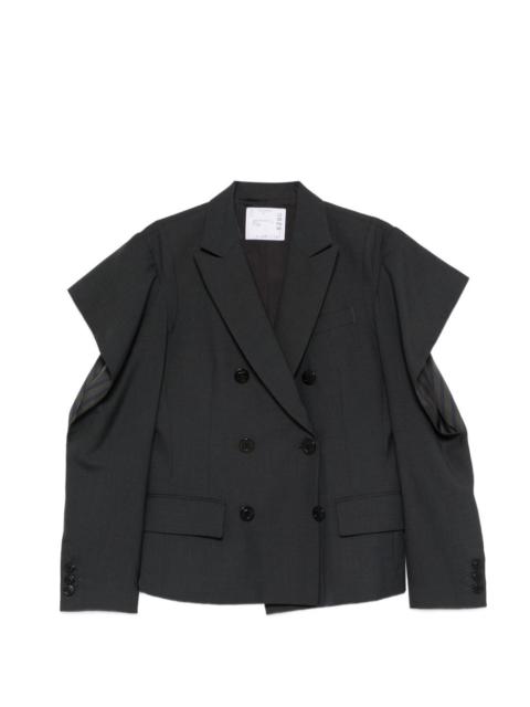 sacai double-breasted blazer