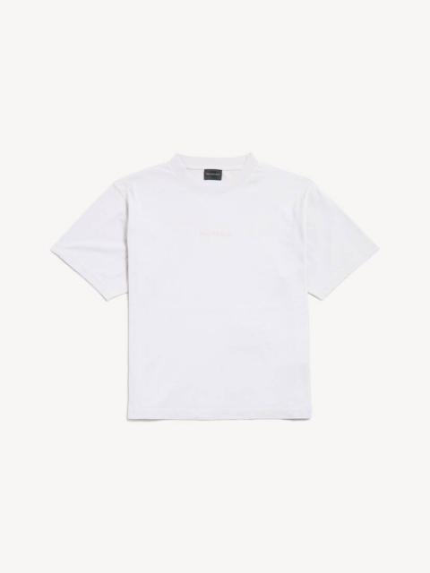BALENCIAGA Women's Balenciaga Back T-shirt Medium Fit in Dirty White