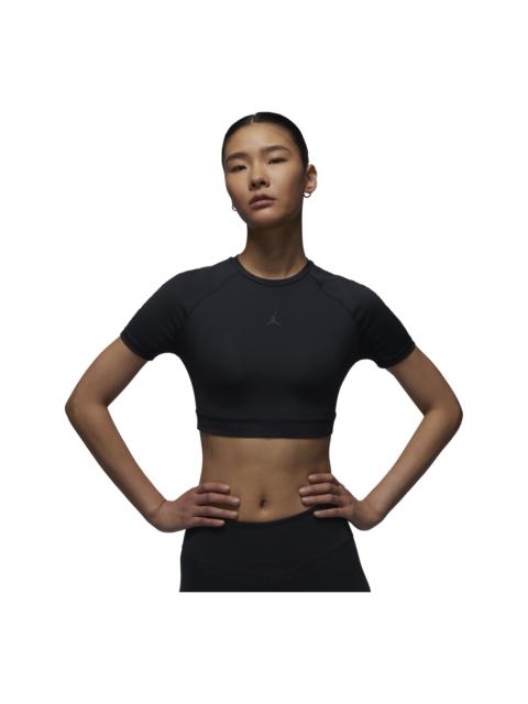 Jordan (WMNS) Air Jordan Sport Bodycon Performance T-shirt Asia Sizing 'Black' FV6928-010