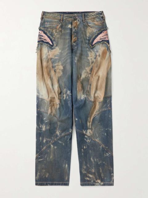 Rick Owens DRKSHDW Pusher Straight-Leg Distressed Drawstring Rick Owens DRKSHDW Pusher Straight-Leg Distressed Drawstring