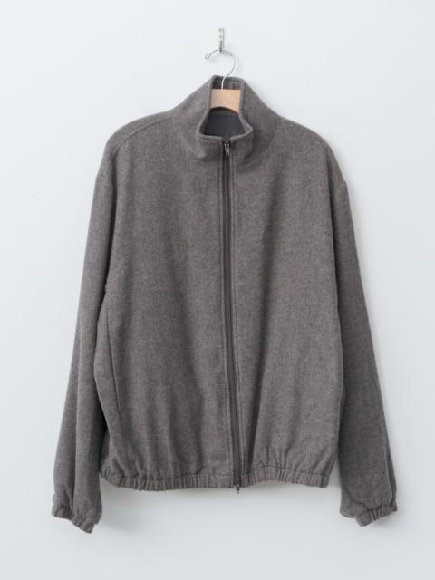 ssstein Wool Cashmere Fleece Zip Blouson - Grey Brown