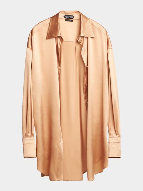 TOM FORD Button-Down Silk Shirt