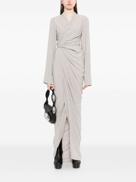 Rick Owens wrap draped maxi dress