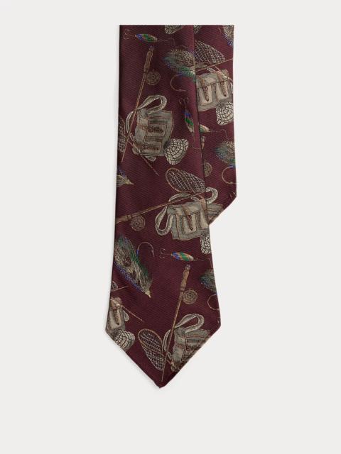 Polo Ralph Lauren Vintage-Inspired Fishing-Print Silk Tie