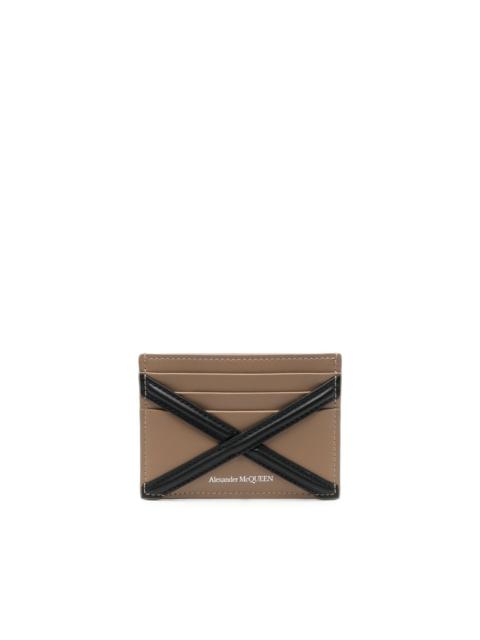 contrast-lining cross wallet