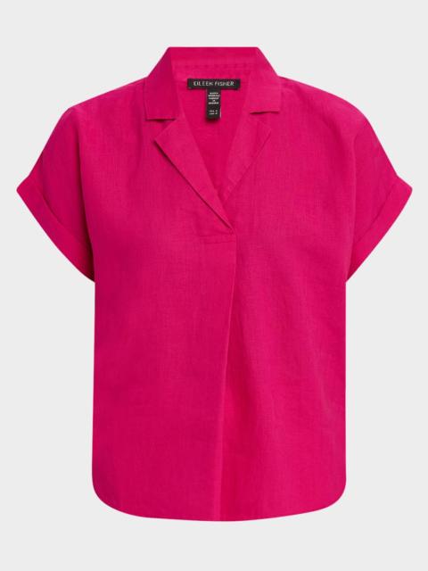EILEEN FISHER Lightweight Organic Linen Shirt