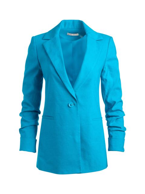 Alice + Olivia PAILEY FITTED NOTCH COLLAR BLAZER