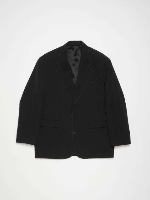 Single-breasted suit jacket - Relaxed fit - Black