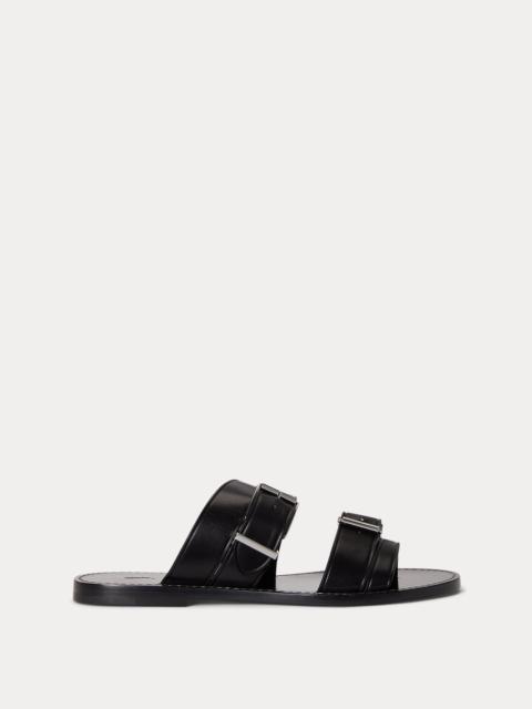 Polo Ralph Lauren Buckled-Strap Leather Sandal