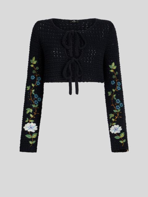 Etro CROCHET CARDIGAN WITH EMBROIDERIES
