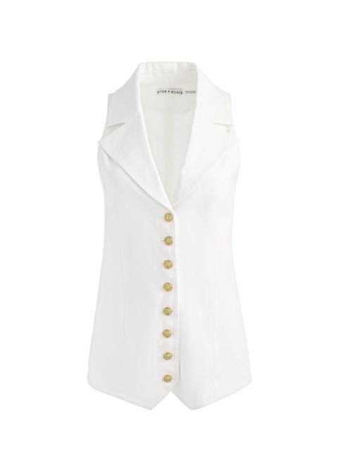 Alice + Olivia PAT LINEN VEST