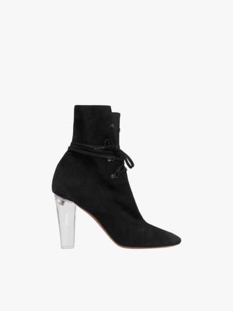 Alaïa TREKKING ANKLE BOOTS IN SUEDE CALFSKIN