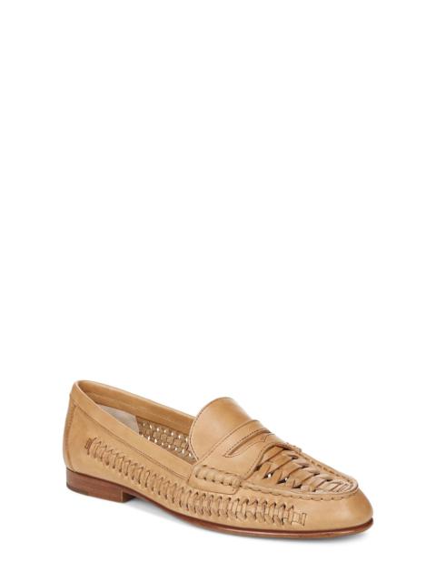 Veronica Beard Woven Penny Loafer in Natural at Nordstrom