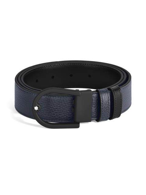 Montblanc HORSESHOE 35 MM REVERSIBLE BELT IN GRAIN LEATHER