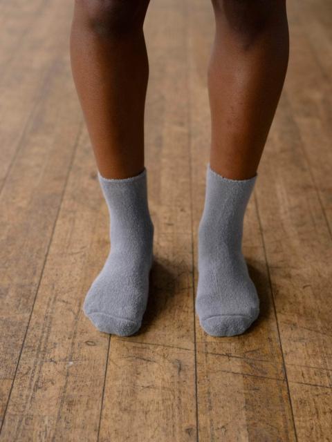 BASERANGE Buckle Overankle Socks - Textured Organic Cotton