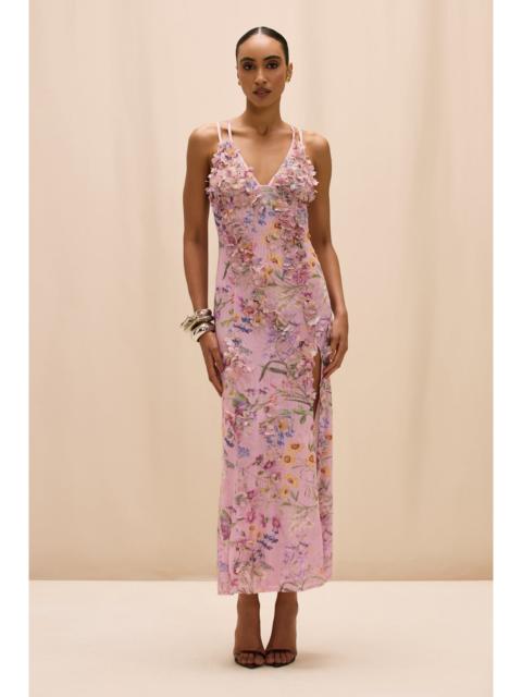 PatBO HEATHER EMBROIDERED MAXI DRESS