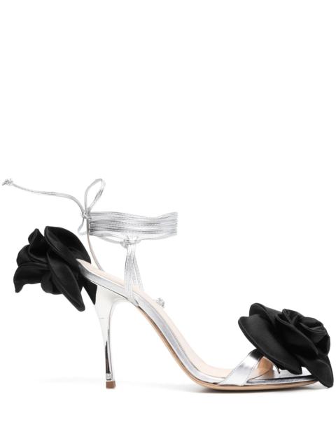 MAGDA BUTRYM 110mm Floral-appliqué Sandals