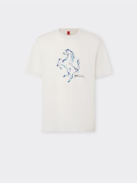 Ferrari T-shirt with Prancing Horse graphic