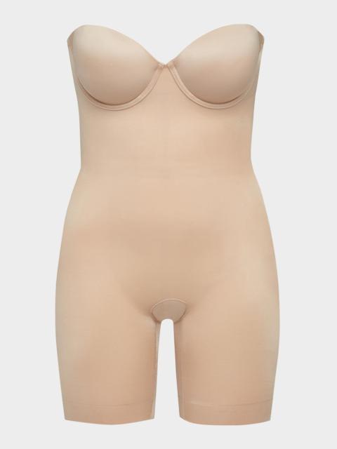 SPANX SPANXshape Suit Your Fancy Strapless Cupped Mid-Thigh Bodysuit