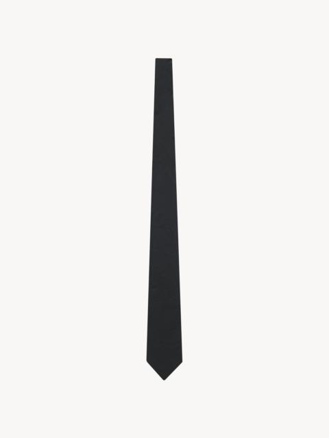 SAINT LAURENT WIDE TIE IN COTTON AND SILK VOILE