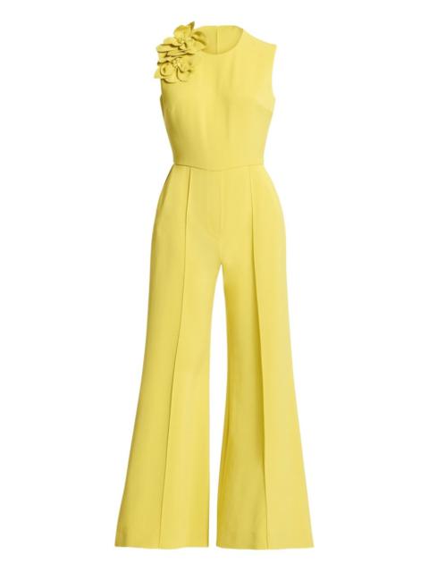 ELIE SAAB flower-appliqué jumpsuit