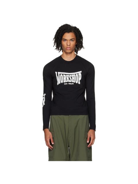 032c Black Victor Long Sleeve T-Shirt