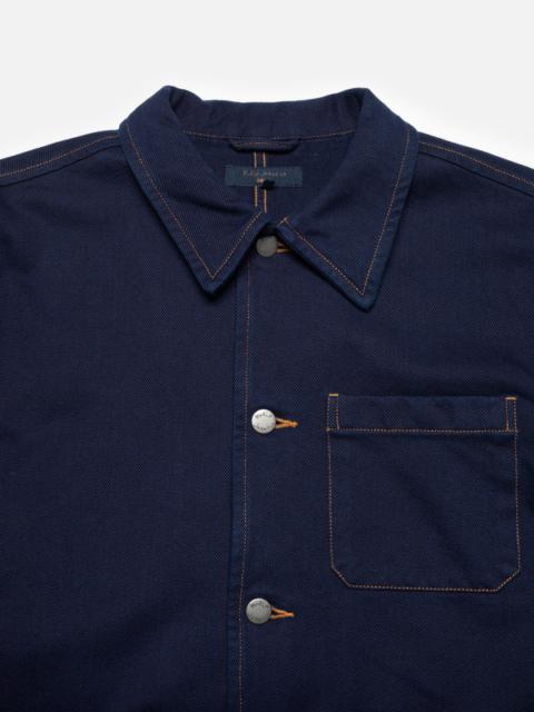 Nudie Jeans Barney Indigo Workwear Jacket Dark Blue