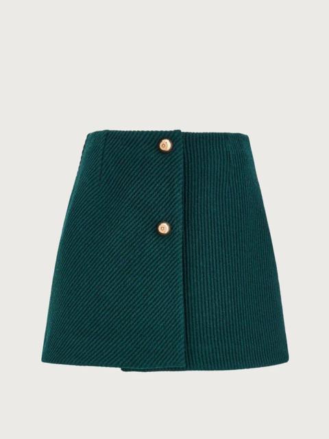 FERRAGAMO WOOL MINI SKIRT