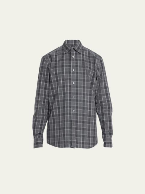 Men's Cotton Check Sport Shirt